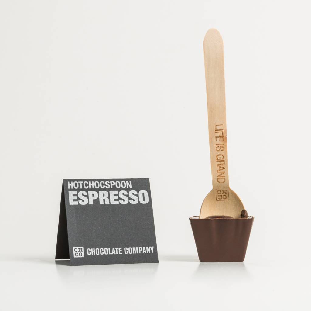ESPRESSO HOTCHOCSPOON (DARK) Chocolate Spoon amazing handmade chocolate online